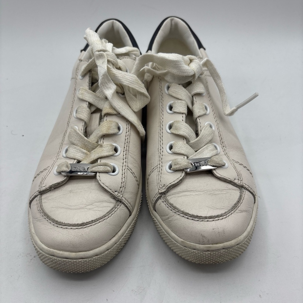 Coach Ladies Porter Tennis Shoes White Size 5.5